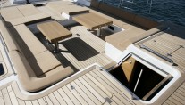 Southern Wind Sailing Yacht Thalima Comfortable central guests cockpit and sun bathing area